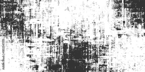 Black and white distressed halftone pattern with grunge texture abstract background