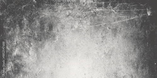 A stark monochrome texture displays an aged and distressed surface with subtle cracks and fading patterns