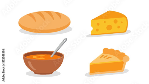 Colorful Food Icons