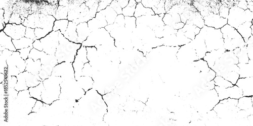 Black cracked texture on white background abstract pattern 1