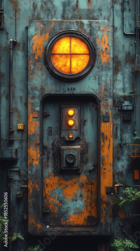 Create a minimalist industrial depiction of a machine wallpaper