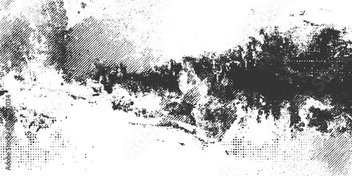 Black and white abstract textured background with diagonal lines and dots grunge distressed