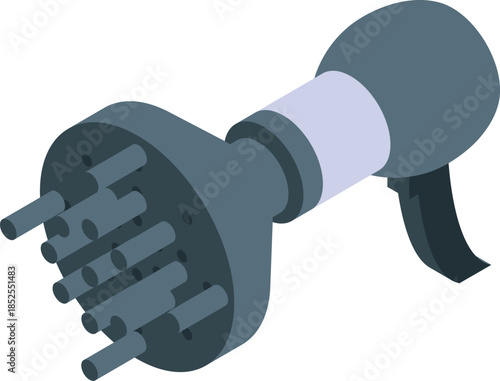 Hairdryer with diffuser creates volume and defines curls, enhancing hairstyles