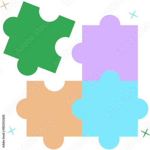 Puzzle Kids Toy Illustration