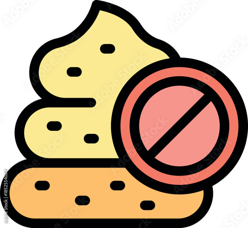 Gluten intolerance is represented by crossed out bread and biscuits, emphasizing dietary restrictions