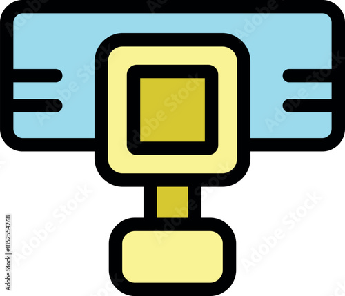 Dashcam recording street traffic, providing video evidence in case of accidents