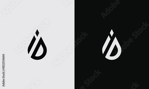 Modern Abstract Water Drop Logo Design Concept