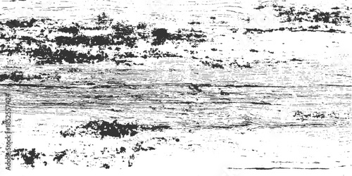 Black and white textured wood grain background with rough dark patches