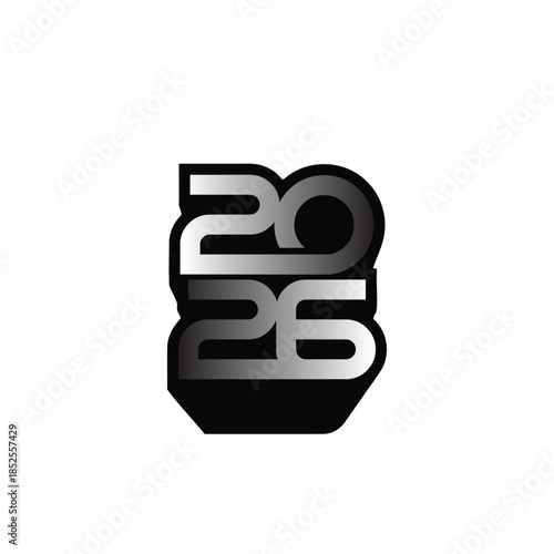 2026 design for new year logo vector