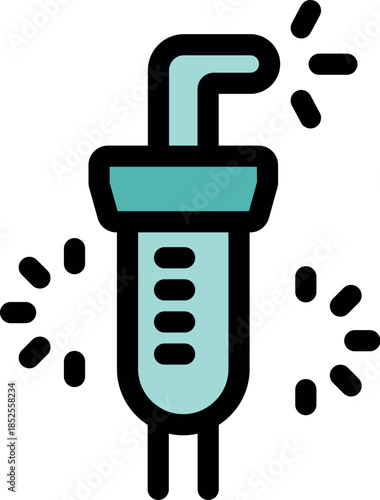 Dental curing light emitting blue light for making treatment faster, modern dental technologies