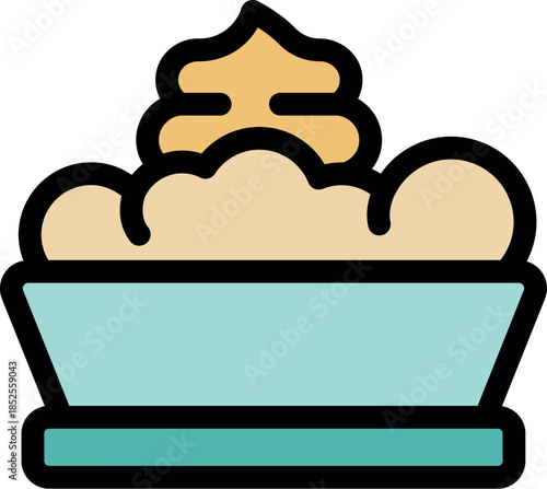 Mashed potatoes with gravy served in a bowl, representing a simple yet satisfying comfort food