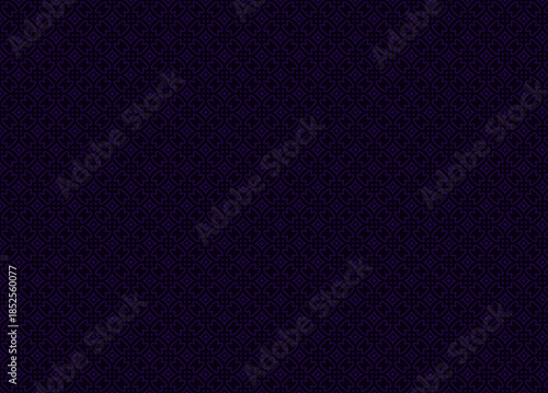 Wallpaper Mural Dark purple interlocking abstract geometric pattern on black background Torontodigital.ca