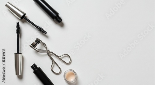 Wallpaper Mural Makeup essentials laid out for perfect lashes. Torontodigital.ca