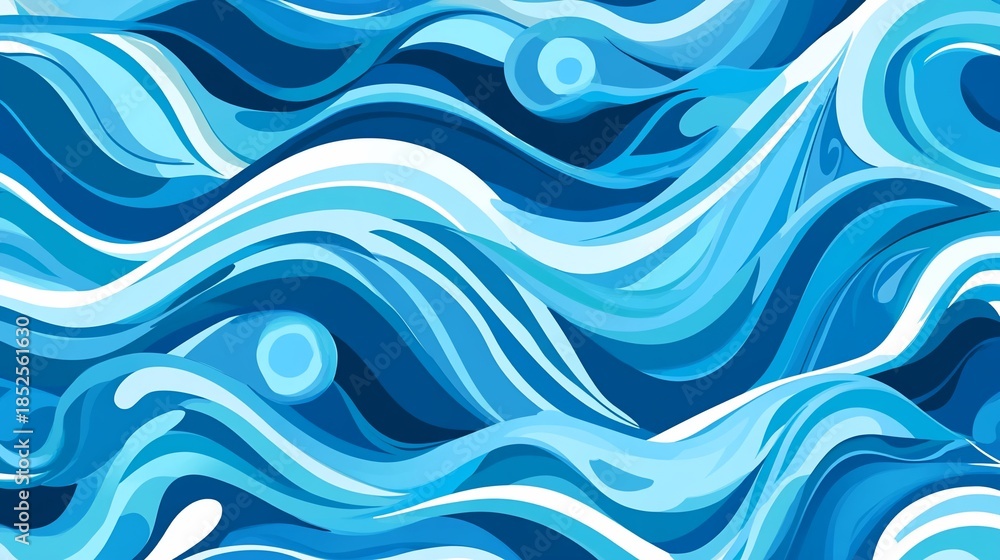 Obraz premium abstract blue wave background