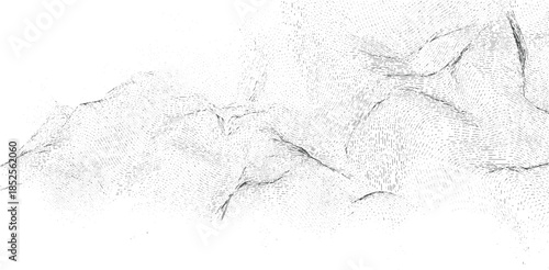 Abstract topographic map lines forming undulating terrain with dots topography