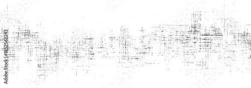 Dense dark grey abstract grid pattern with scattered dots on white background texture grunge