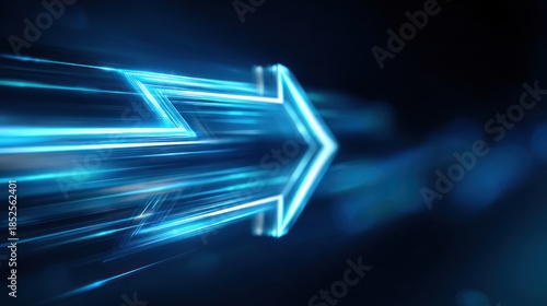 Abstract arrow light trails design