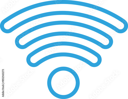 Wi-Fiマークのフラットアイコン