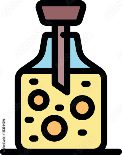 Soil testing kit with probe extracting sample for analysis, determining nutrient levels and composition for agriculture and gardening