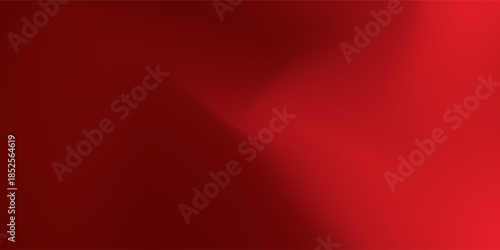 Abstract red gradient background, light and shadow on the backdrop with dimensions, hot tone wall with intense color, horizontal wallpaper concept art