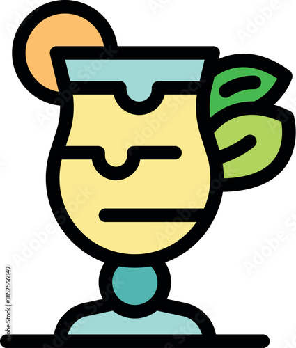 Refreshing hurricane cocktail served in a tall glass, garnished with a slice of orange and fresh mint leaves