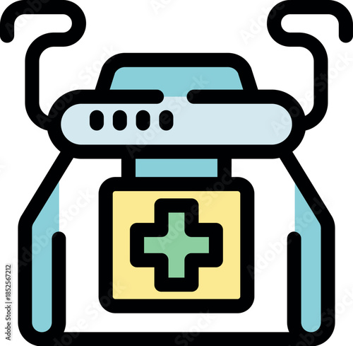 Innovative medical drone swiftly transporting essential first aid supplies, ensuring timely access to healthcare in remote or emergency situations