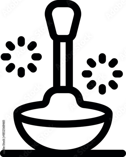 Simple whirligig toy icon with motion lines, representing childhood, fun, and traditional games