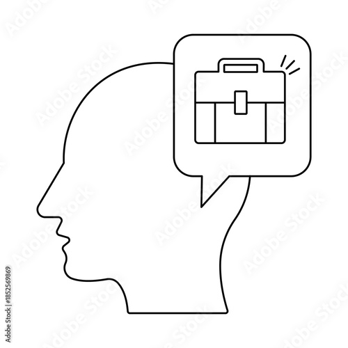 Deep Work Focus Icon. Vector Design