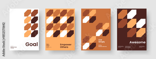 Geometric Banner Layout. Modern Brochure Template. Abstract Business Presentation Design. Background. Flyer. Poster. Book Cover. Report. Handbill. Newsletter. Magazine. Journal. Catalog. Leaflet