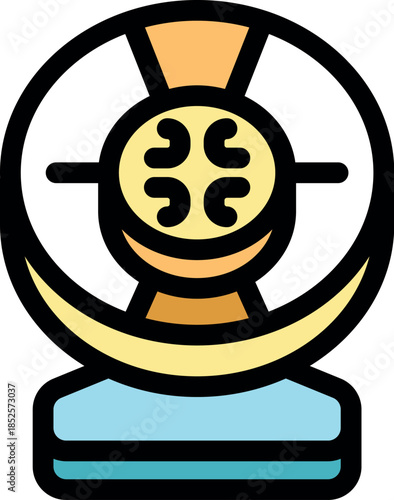 Mri scanner analyzing brain activity, symbolizing medical diagnosis and healthcare technology