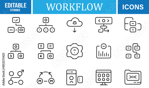 Digital process and task flow symbol collection