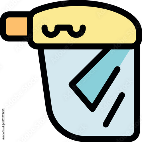 Protective face shield preventing infection from viruses and bacteria, ensuring safety for medical professionals