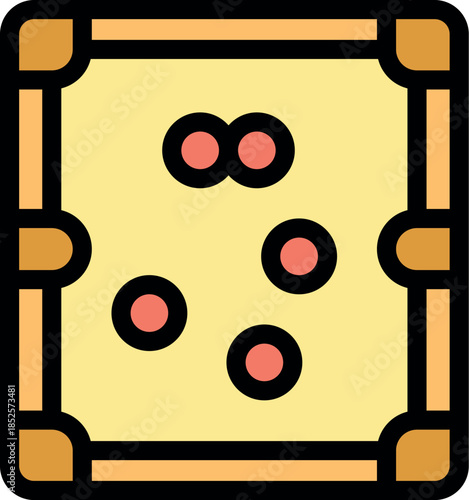 Billiard table with balls positioned for the next shot, illustrating the concept of playing billiards