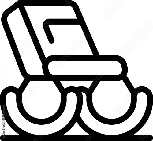 Comfortable rocking chair perfect for relaxing at home or in the garden