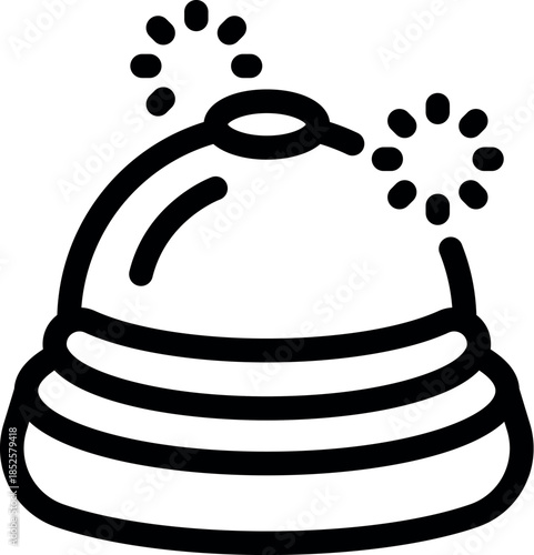Ringing service bell alerts hotel staff for assistance