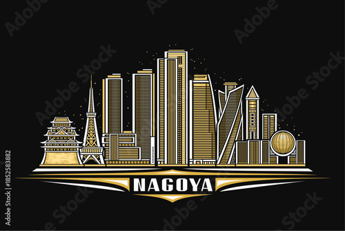 Vector illustration of Nagoya