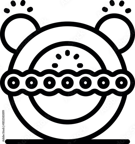 Futuristic tank treads are rolling on a wheel, while antennas emit signals, showcasing advanced technology in transportation or communication