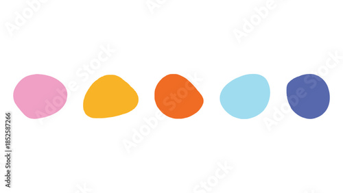 Vibrant abstract organic shapes in a playful, colorful pattern