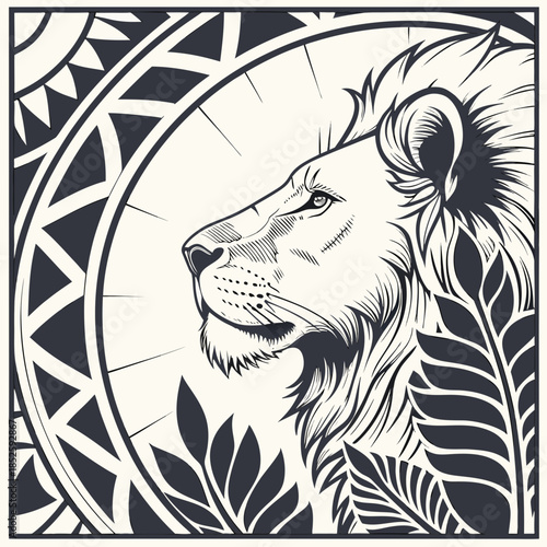 Minimal Snow Field Landscape in Flat Design Style 79