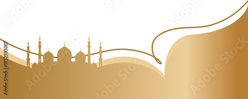 Golden Islamic Footer 