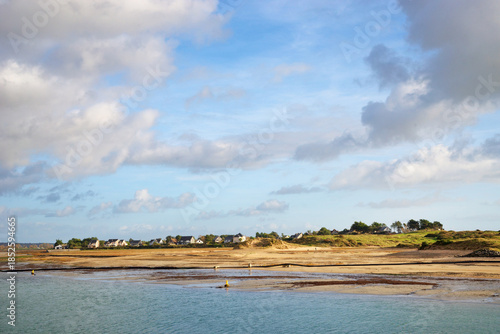Barneville-Carteret estuary in Normandy coast
