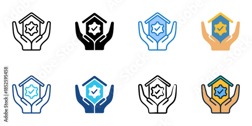 Resource center icons set multiple style collection. 
