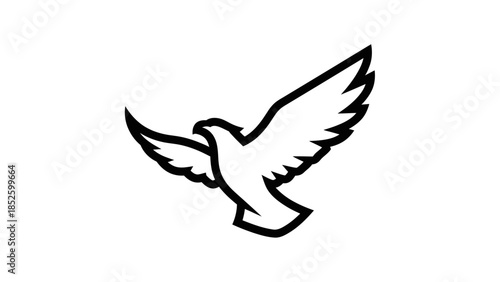 Stylized graphic of a white bird in flight against a clean background, symbolizing freedom and aspiration.