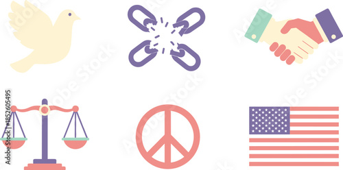 Symbols of peace and unity