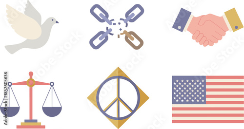 Symbols of peace and unity