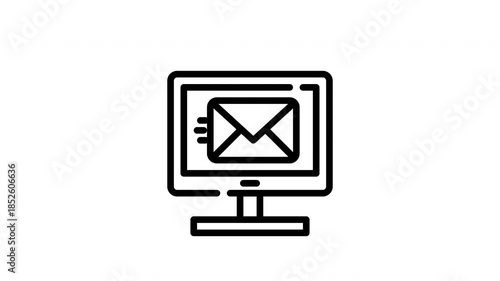 Suitable for technology blogs, email marketing materials, website banners, or social media posts. Perfect for digital communications and notifications visuals.
