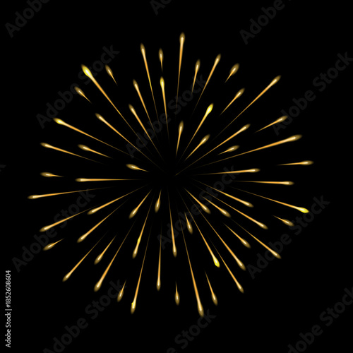 Wallpaper Mural Festive Fireworks Overlay Effect, Fireworks in a black background Torontodigital.ca