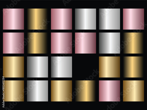 Metallic Squares Pattern in a Grid Formation Displaying AUTO_METALLIC Design