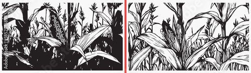 botanical texture illustration vector, dense plant artwork, nature foliage clipart, wild vegetation svg, botanical background design, black plant illustration, nature texture vector art, forest foliag