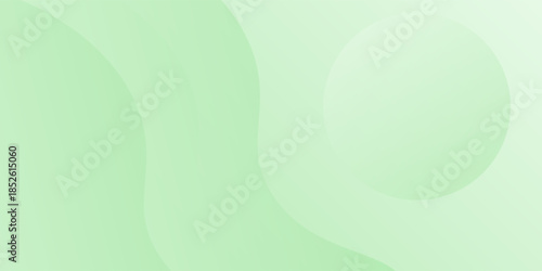 Vector green background with smooth, flowing curves and a light gradient effect mode